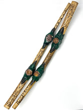 Load image into Gallery viewer, Tepi (serving pipe), Carved bamboo with caapi vine wood