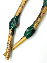 Load image into Gallery viewer, Tepi (serving pipe), Carved bamboo with caapi vine wood